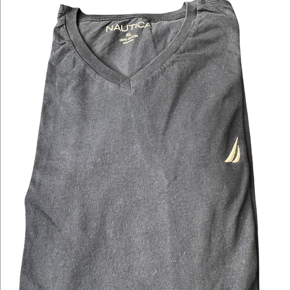 Nautica Mens V-Neck T-shirt